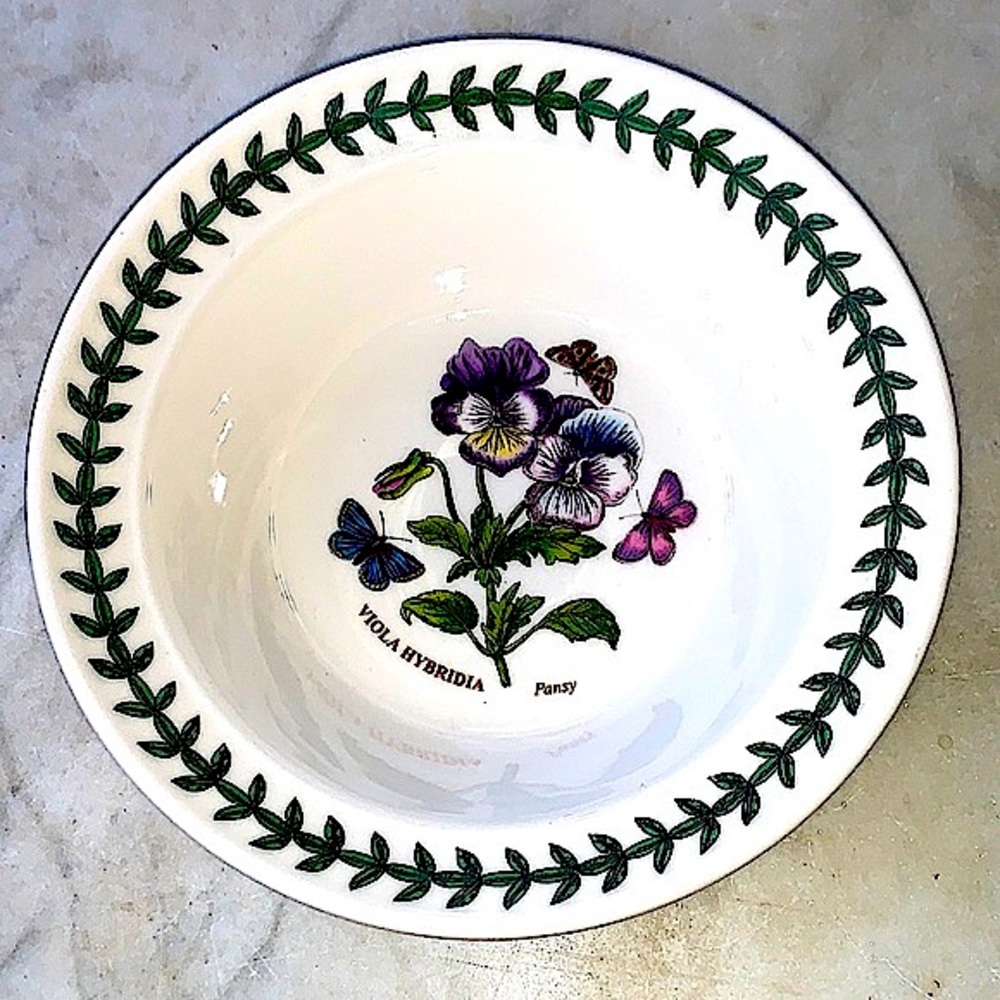 BOTANIC GARDEN BY PORTMEIRION CEREAL OATMEAL BOWL PANCY NEW